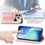 iPhone 17 Series Purse-Style Flip Leather Wallet Case with Card Slots & Stand