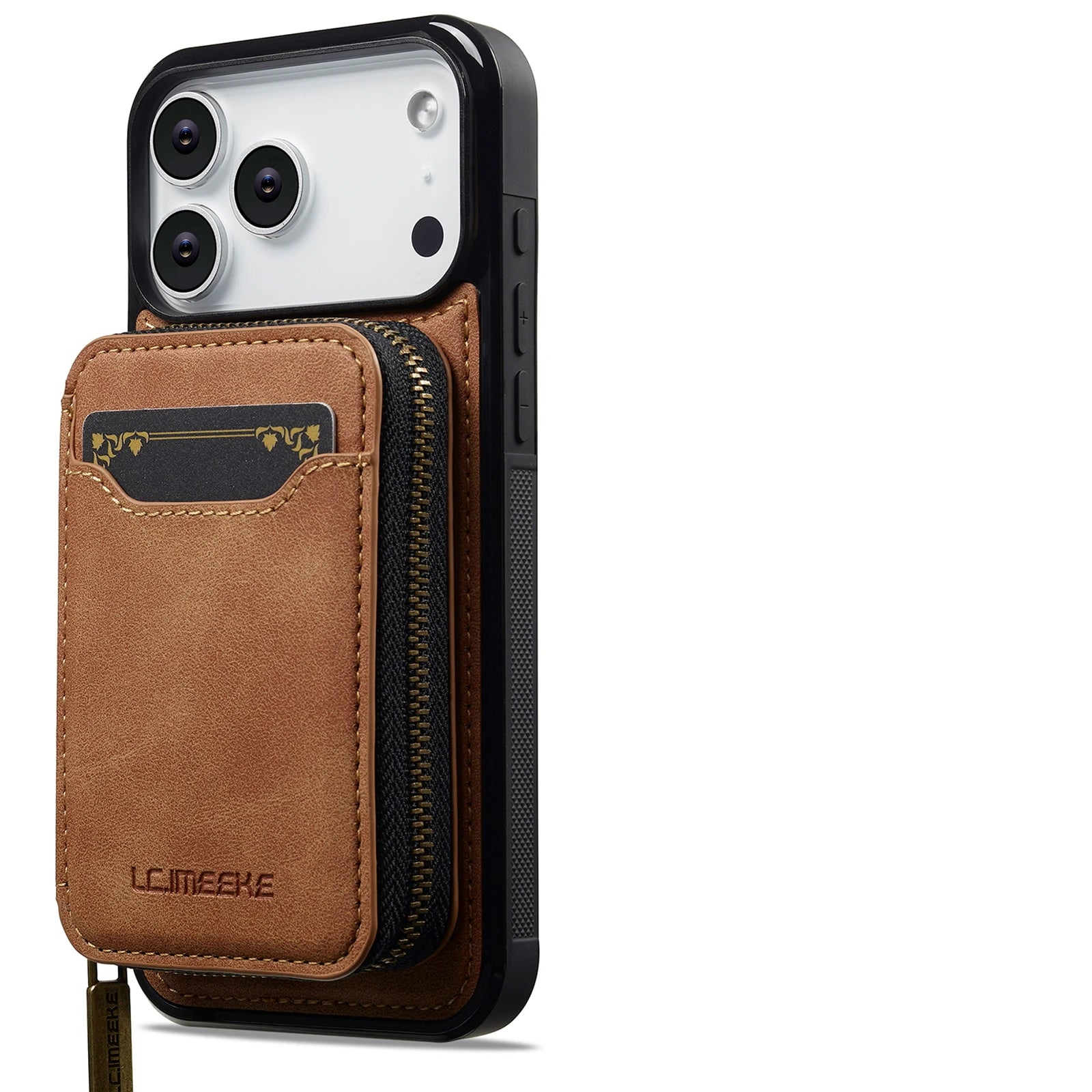 Premium Detachable MagSafe Case with Zipper Storage for iPhone 17 Series