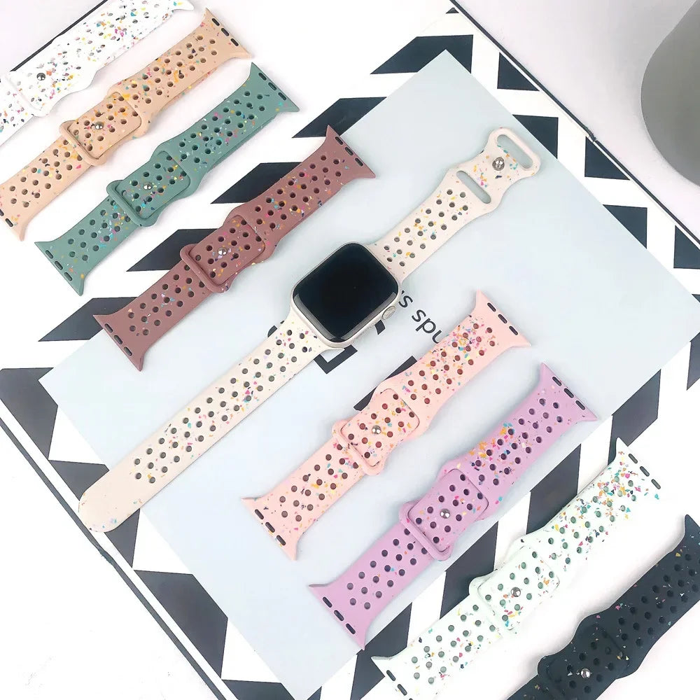 Flexible Silicone Sports Strap for Apple Watch
