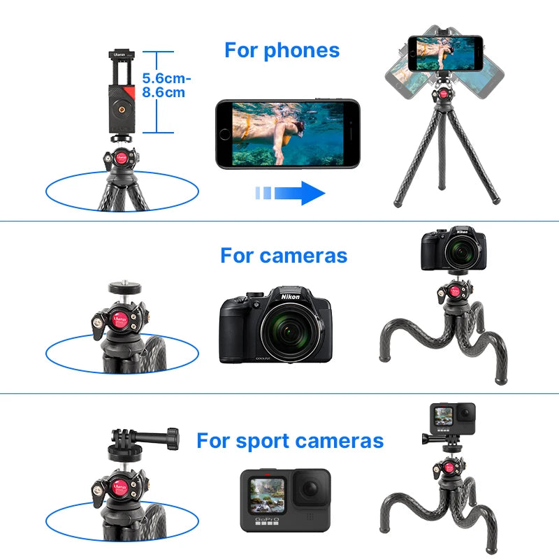 Ulanzi FT-01 Octopus Flexible Tripod with 1/4