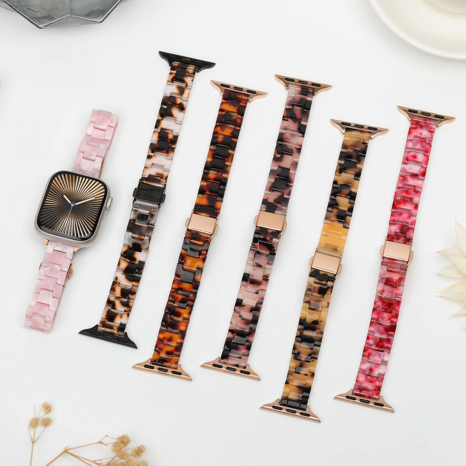 Stylish Slim Resin Watchband for Apple Watch
