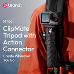 Ulanzi MT66 ClipMate Tripod with Action Connector and Velcro Strap