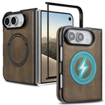 Premium Leather MagSafe Case with Raised Camera Protection for iPhone Duo
