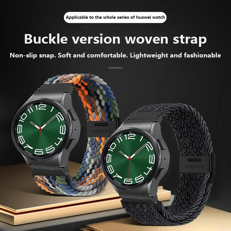 High-Quality Nylon Knitting Strap for Samsung Galaxy Watch 6 and Galaxy Watch 6 Classic