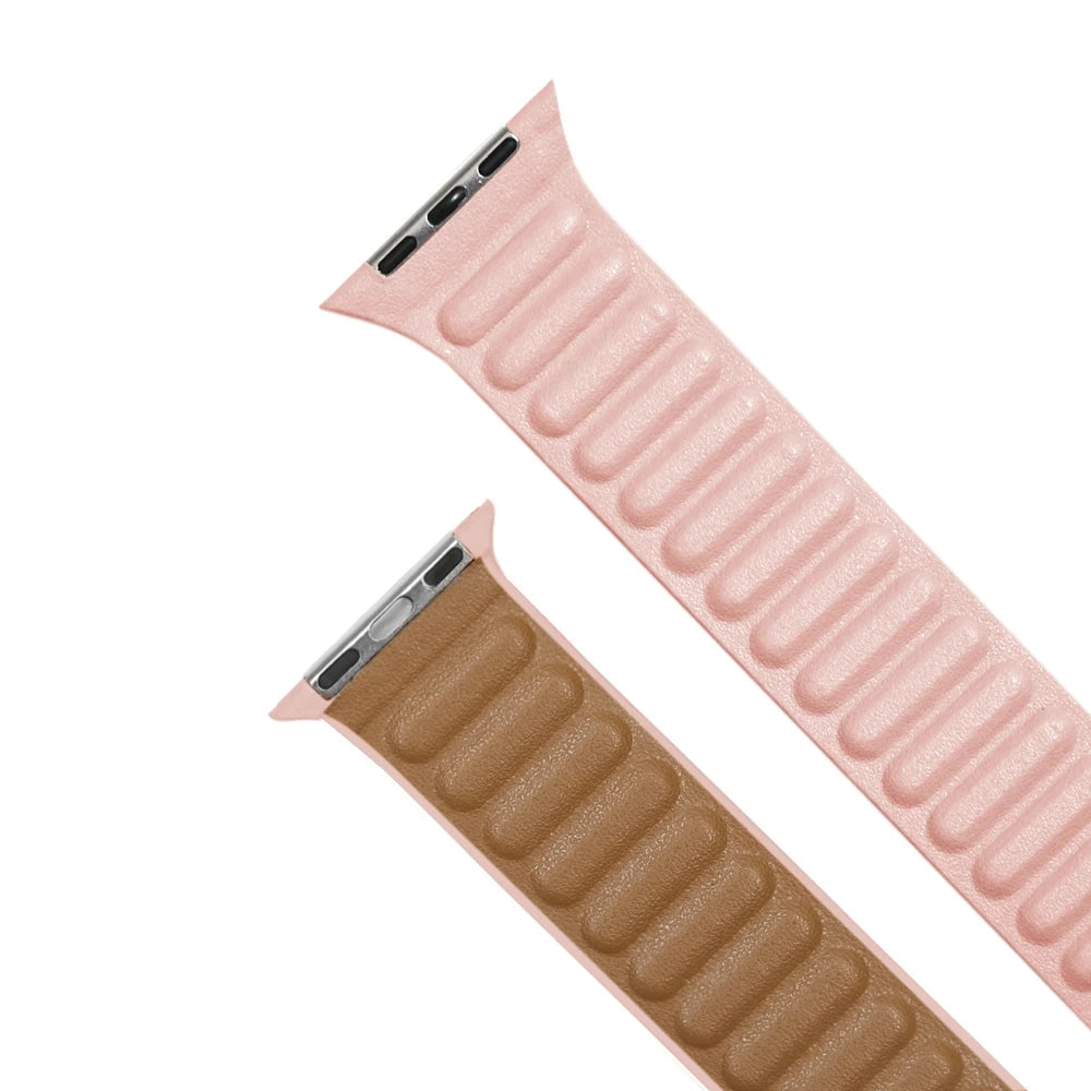 Magnetic Leather Link Band for Apple Watch