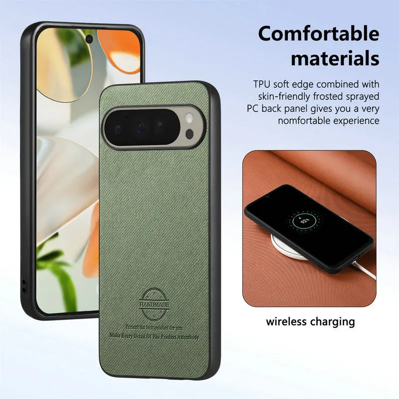 Premium Leather Shockproof Protective Case for Google Pixel 9 Series