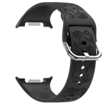 Floral Engraved Silicone Strap for Samsung Galaxy Watch 8 & Galaxy Watch 8 Classic