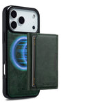 2-in-1 Detachable PU Leather MagSafe Case with RFID Card Slot for iPhone 17 Series