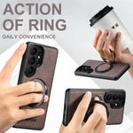 Premium Cowboy Pattern Leather Case for Samsung Galaxy S26 Ultra