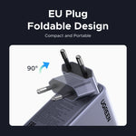 UGREEN 160W Smart Display GaN Charger Retractable USB-C Cable