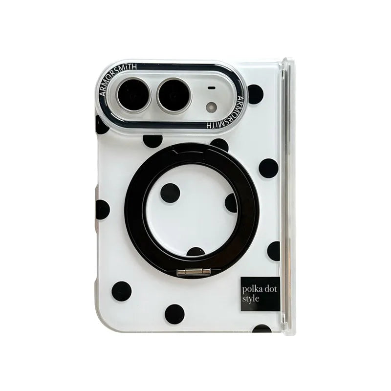 Shockproof MagSafe Case with 360° Rotatable Ring Stand for iPhone Duo