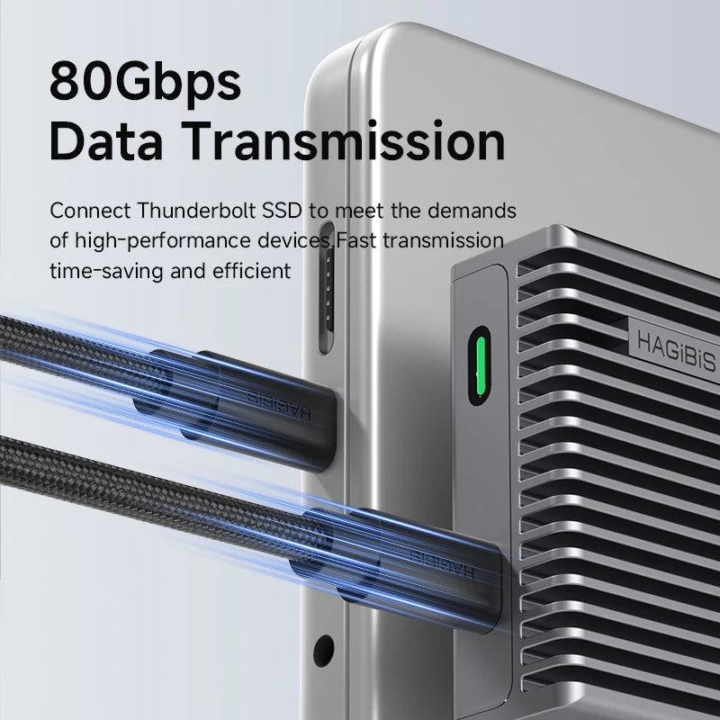 Hagibis Ultra High Speed 80Gbps Thunderbolt 5 Cable