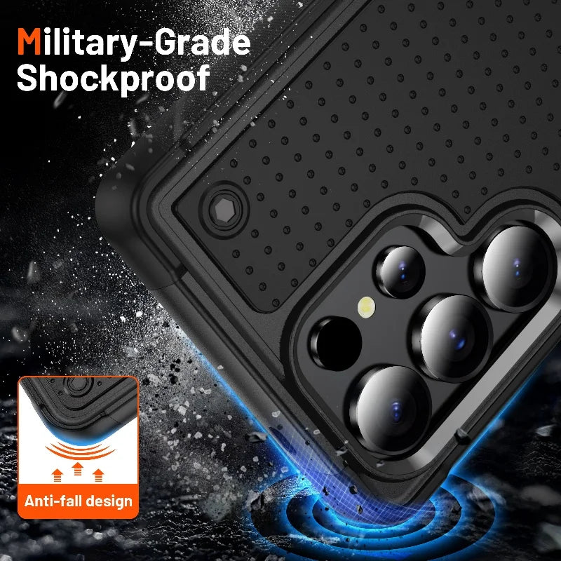 2-in-1 Heavy Armor Shockproof Case for Samsung Galaxy S24 Series