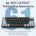 APAYADO K61 60% Compact Wired Mechanical Keyboard