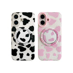 Cow Pattern MagSafe Case for iPhone 16 Series