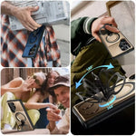 Armor Shockproof Magnetic Case with Stand Bracket for Samsung Galaxy S24 Series