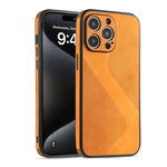 Classic Pure Color Leather Texture Case for iPhone 15 Series