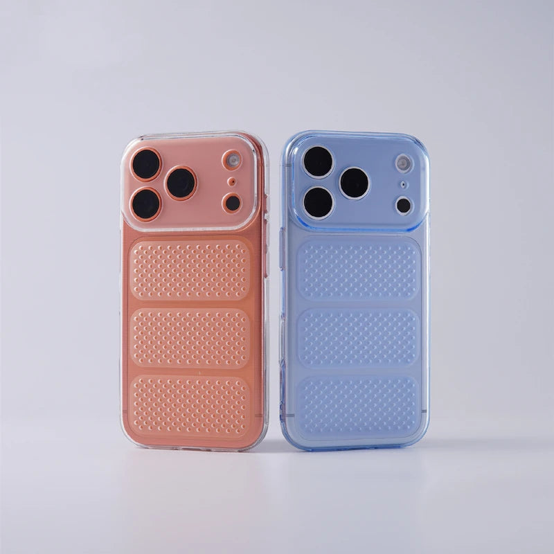 Ultrathin Matte Silicone Hollow Mesh Cooling Case for iPhone 18 Series
