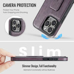 PU Leather Magnetic Wrist Strap Holder with Stand for iPhone 16 Series