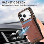 Fashion Jeans-Style Leather Wallet Case for iPhone 17 Series