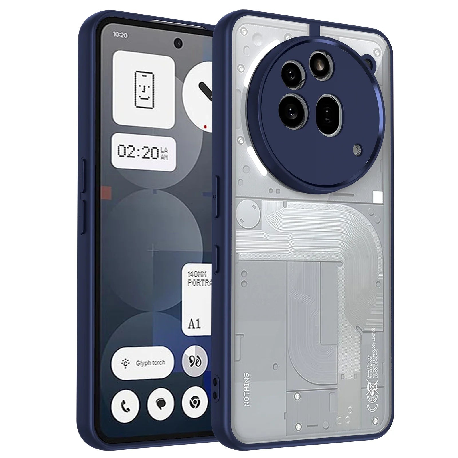 Slim TPU Protective Case with Hard Back & Camera Guard for Nothing Phone 3a / 3a Pro