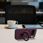 Google Pixel 10 Series Alcantara Magnetic Case with Foldable Stand