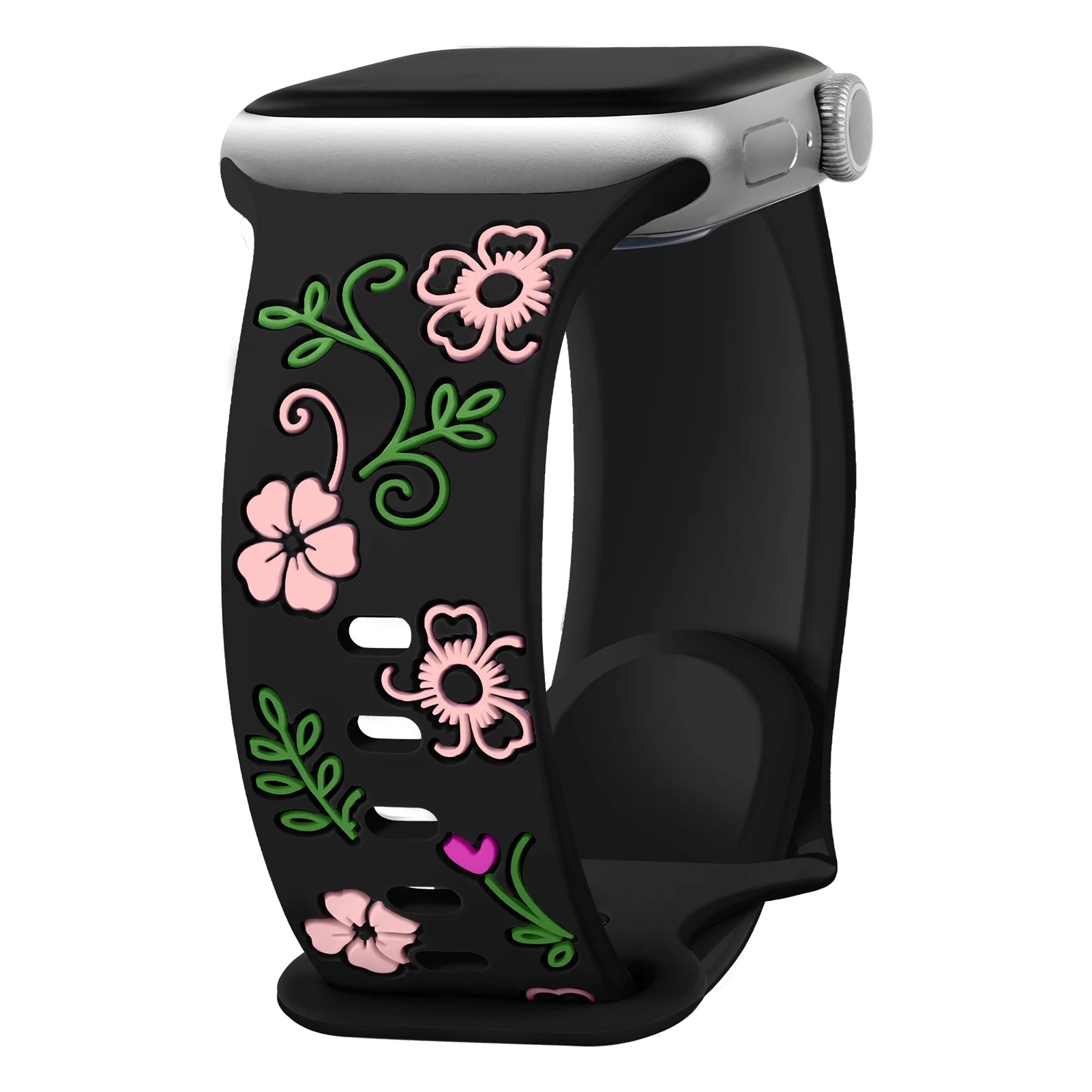 Soft Engraved Silicone Strap for Apple Watch