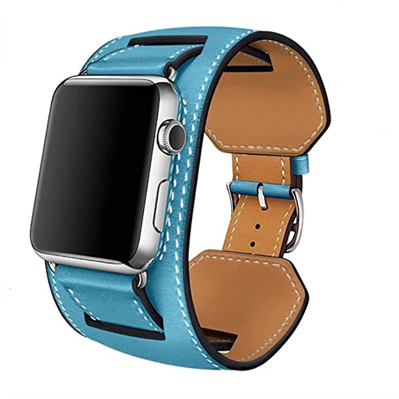 High-Quality Leather Wrist Strap for Apple Watch