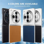 Luxury Electroplated Leather Case with Hard PC Frame for OPPO Find X7 and Find X7 Ultra