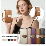 Premium PU Leather Flip Wallet Case for iPhone 17 Series