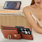 2-in-1 Zipper Wallet Case with Detachable Lanyard for Samsung Galaxy S25 Series