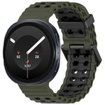 Perforated Silicone Watch Strap with Adjustable Fit for Samsung Galaxy Watch 9