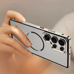 Slim Metal Frame Magnetic Case For Samsung Galaxy S24 Series