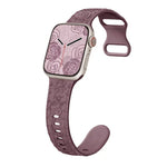 Floral Rose Engraved Bracelet Strap for Apple Watch