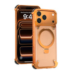 Durable Aluminum Alloy Shockproof Magnetic Case with Ring Holder for iPhone 17 Series