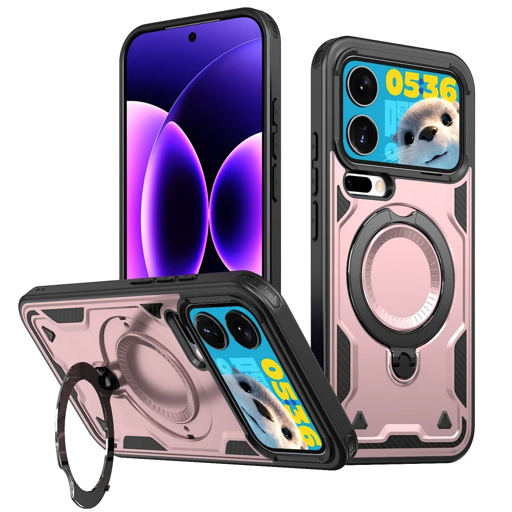 Xiaomi 17 Series Heavy Duty Magnetic Case with Rotating Ring Stand