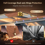 Luxury Business Velvet Leather Case with Wrist Strap for Samsung Galaxy Z Fold 8