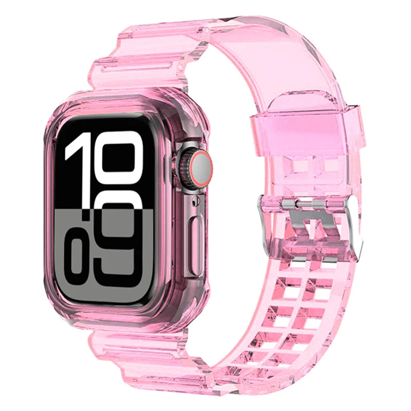 Protective Silicone Case + Wristband for Apple Watch