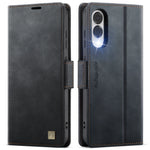 Premium Leather Flip Wallet Book Case for Samsung Galaxy S25 Edge