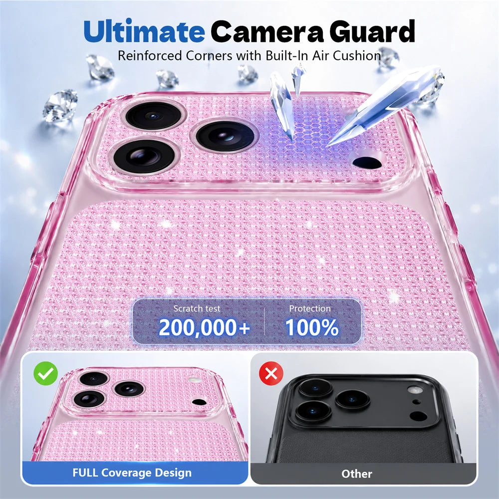 Luxury Glitter Protective Phone Case for iPhone 17 Series