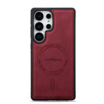 Business PU Leather Magnetic Case for Samsung Galaxy S25 Series