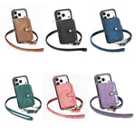 Multi-Functional Crossbody Leather Case with Card Slots & Zipper Pouch for iPhone 17 Series