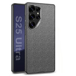 Nylon Leather Hard Shell Case for Samsung Galaxy S25 Ultra