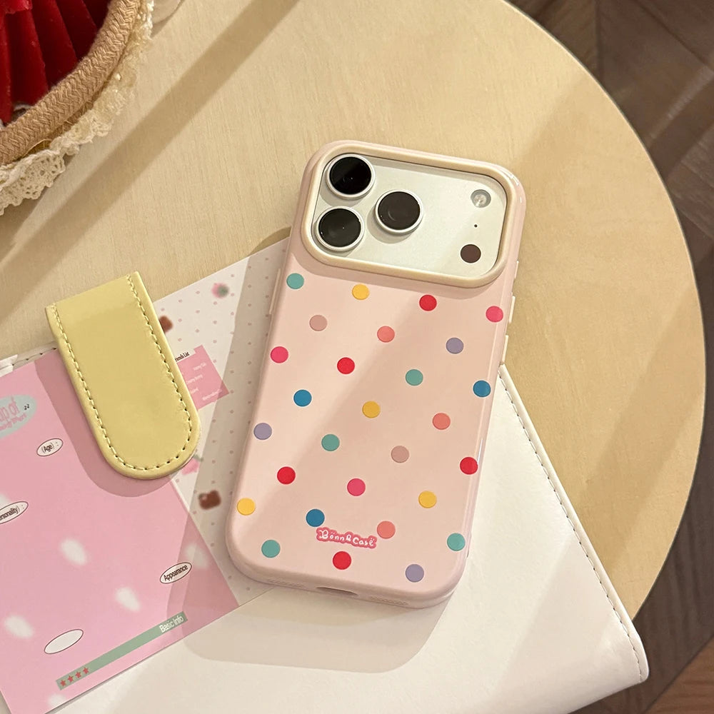 Colorful Polka Dot Protective Case for iPhone 17 Series