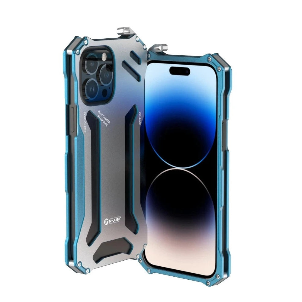 Heavy Duty Aluminum Metal Case for iPhone 15 Series