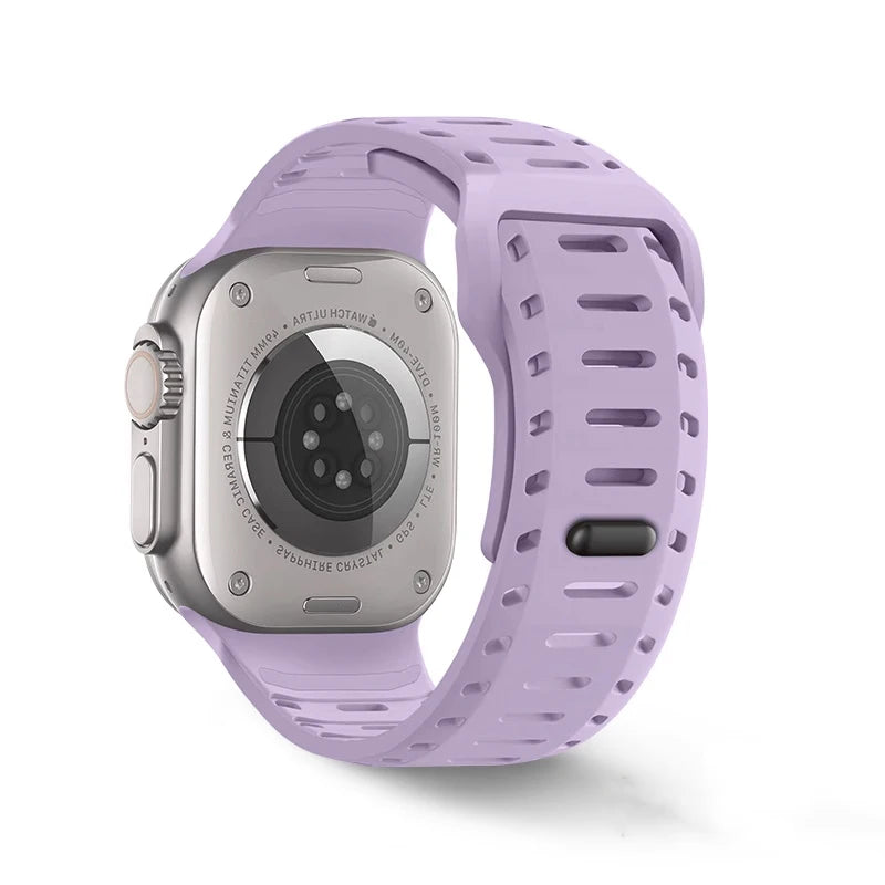 Premium Silicone Breathable Band for Apple Watch