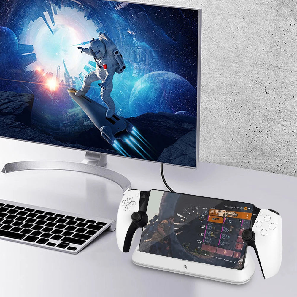PlayStation Portal Charging Stand with 7 RGB Light Modes