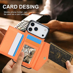 Premium Shockproof Leather MagSafe Case with Multi Card Wallet for iPhone 17 Series