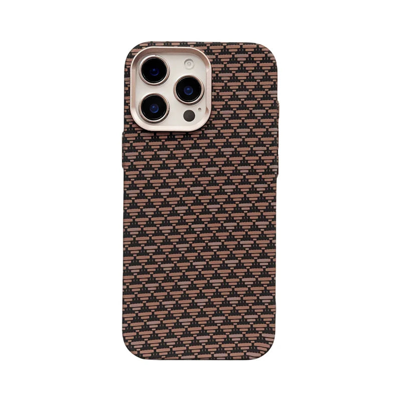 Carbon Fiber Pixel Relief MagSafe Case for iPhone 16 Pro / iPhone 16 Pro Max