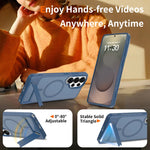 Anti-Fingerprint Hybrid Case with Stand for Samsung Galaxy S26 Series